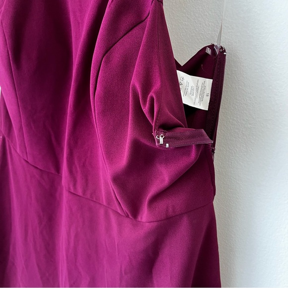 Speechless Halter Trendy Bow-Back A-Line Dress Magenta Fit & Flared Size 18 NWT - Picture 5 of 12